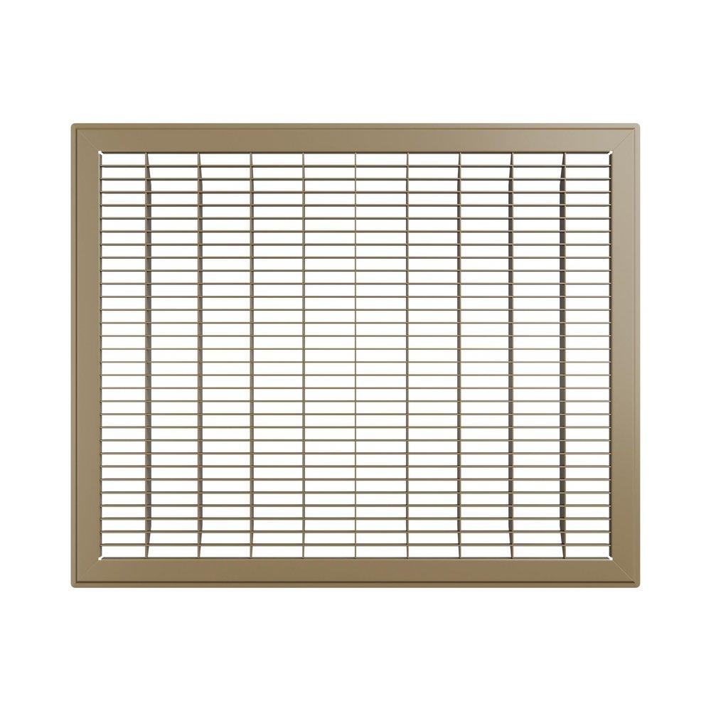 PROSELECT&reg; Brown 16 x 16 in. Residential Return Grille in Brown Steel 