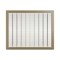 16 x 20 in. Residential 1-way Return Grille in Brown Steel