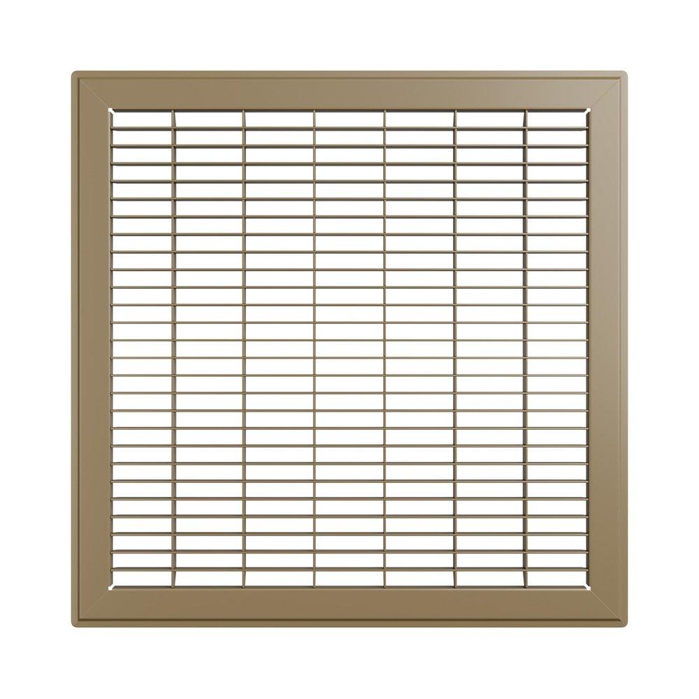 PROSELECT&reg; Brown 14 x 14 in. Residential Return Grille in Brown Steel 