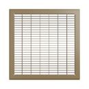 14 x 14 in. Residential 1-way Return Grille in Brown Steel