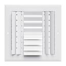 8 x 8 in. Residential Ceiling & Sidewall Register in White 4-way Aluminum