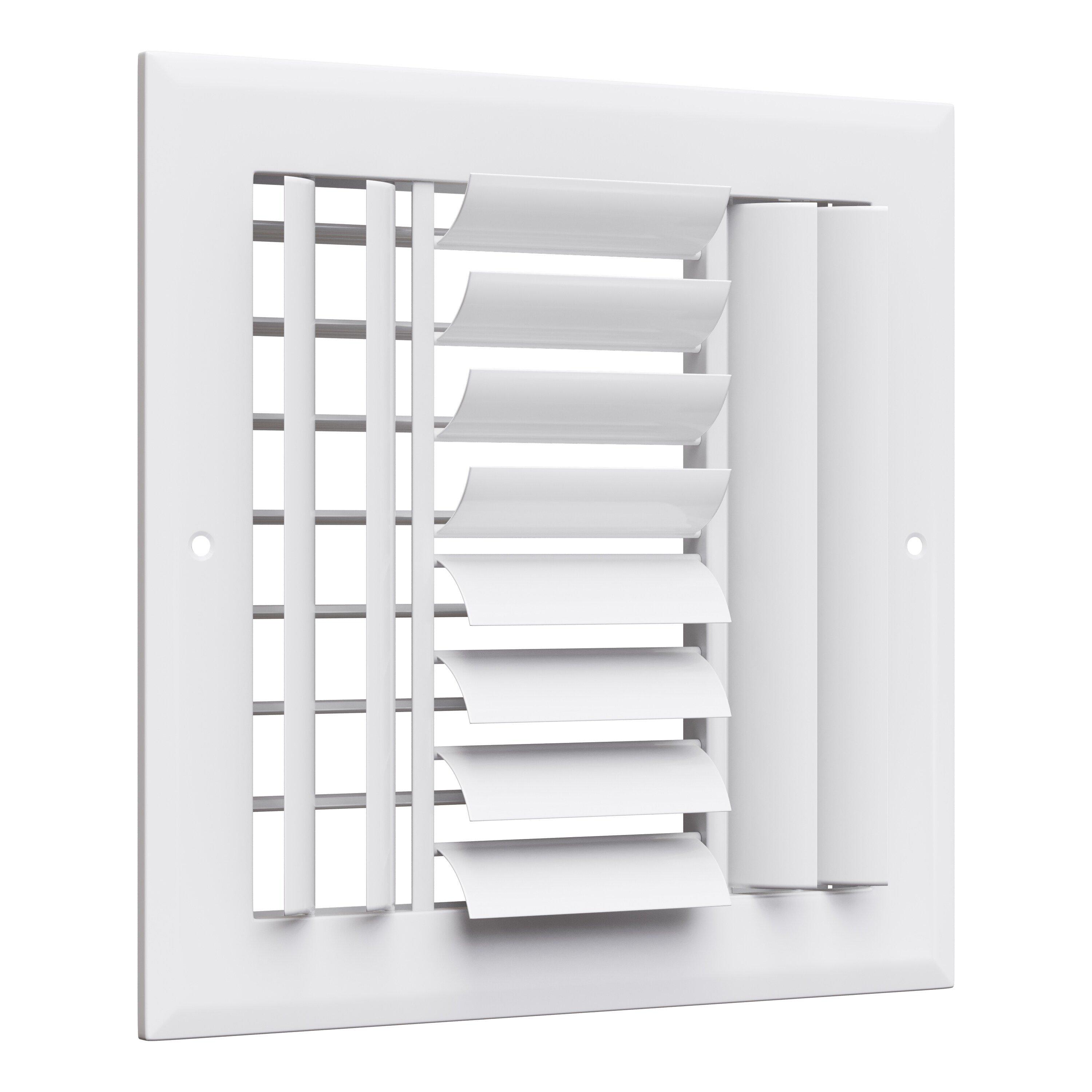 PROSELECT&reg; White 8 in. Aluminum Ceiling/Sidewall Register in White 
