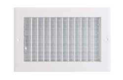 8 x 8 in. Aluminum Adjustable Face Register in White