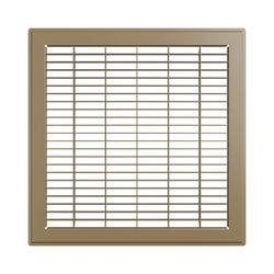 12 x 12 in. Residential 1-way Return Grille in Brown Steel