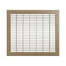12 x 14 in. Residential 1-way Return Grille in Brown Steel
