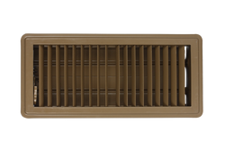 6 x 10 in. Steel High Traffic Floor Diffuser in Brown
