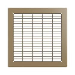 10 x 10 in. Residential 1-way Return Grille in Brown Steel