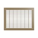 10 x 14 in. Residential 1-way Return Grille in Brown Steel