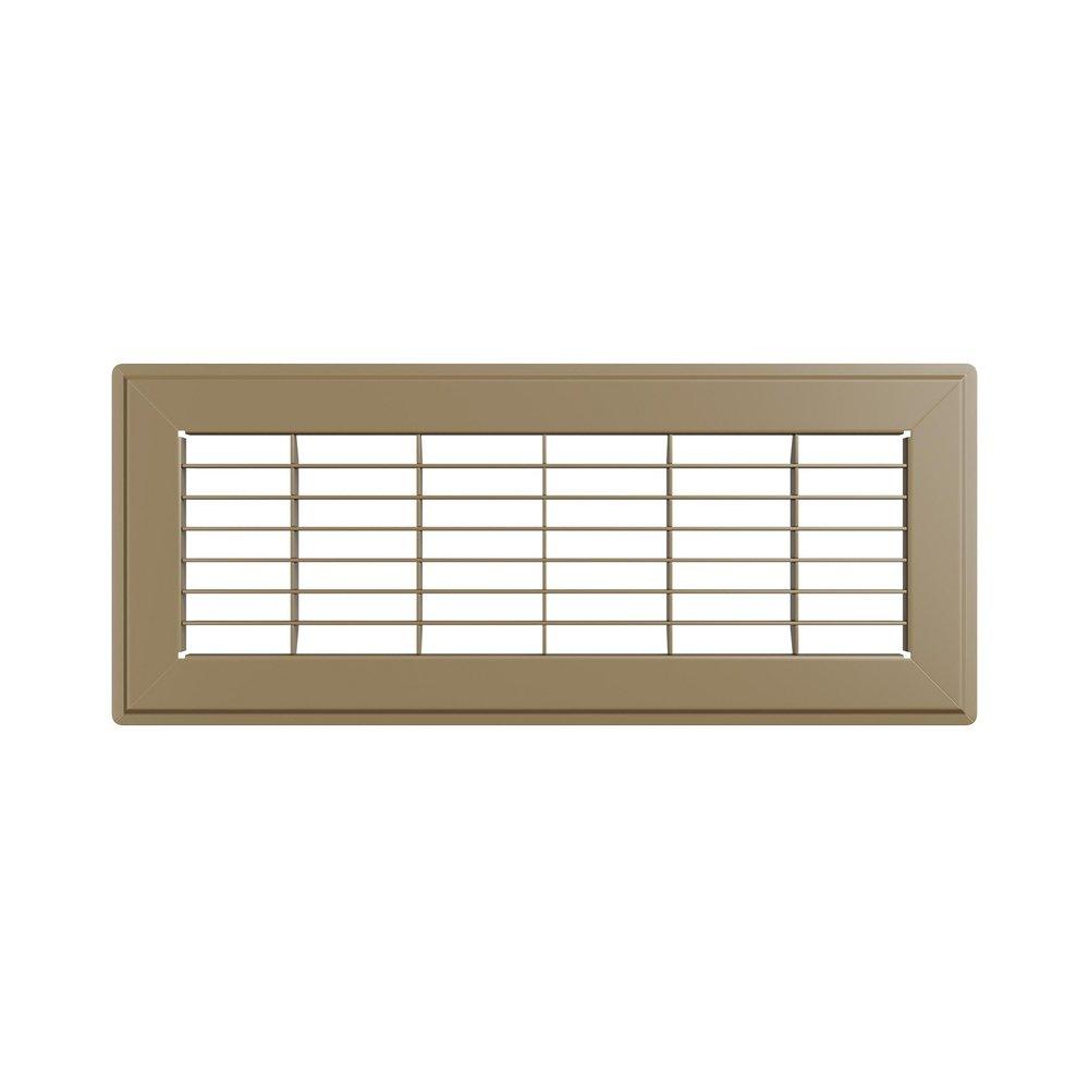 PROSELECT&reg; Brown 4 x 10 in. Residential Return Grille in Brown Steel 