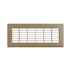 4 x 12 in. Residential 1-way Return Grille in Brown Steel
