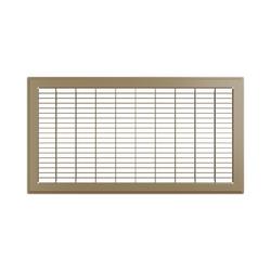 10 x 20 in. Residential 1-way Return Grille in Brown Steel