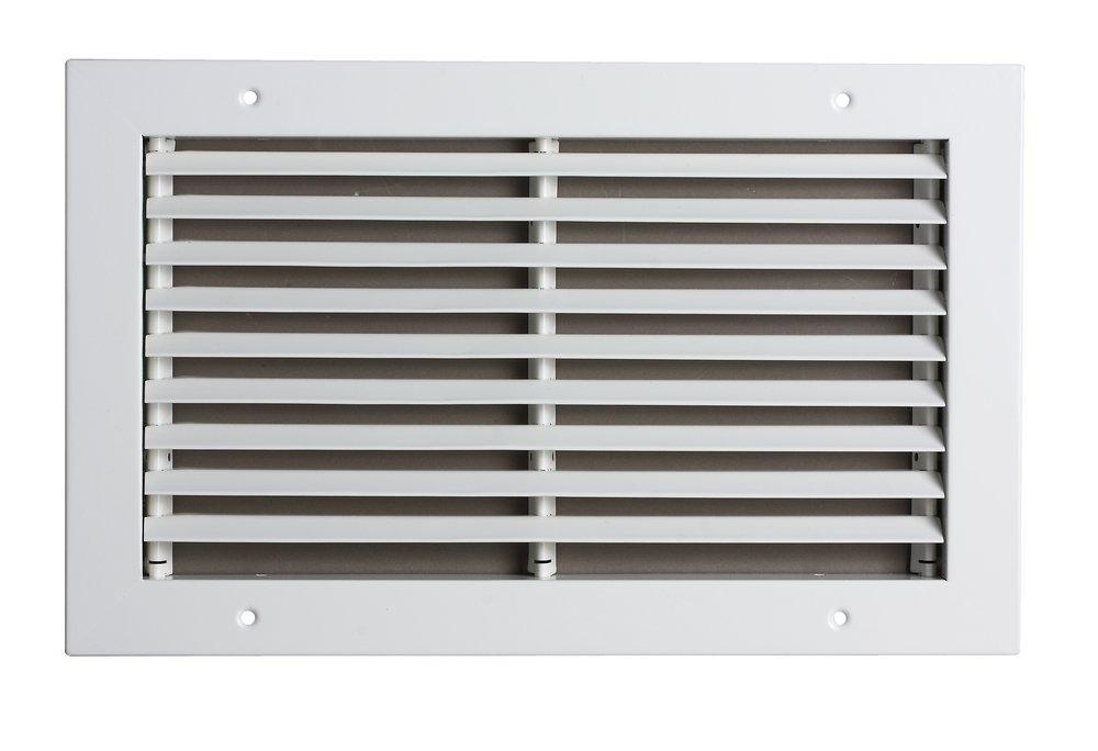 PROSELECT&reg; White 14 x 6 in. Residential Return Grille in White Steel 