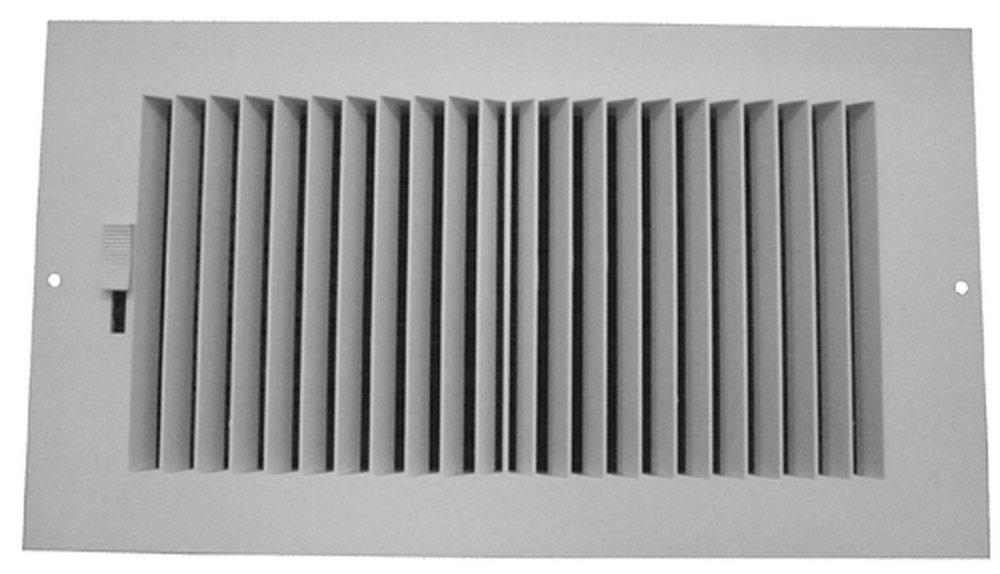 PROSELECT® White 8 in. Residential Ceiling & Sidewall Register in White 2-way Plastic 