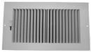 10 x 8 in. Plastic 2-Way Ceiling & Sidewall Register in White