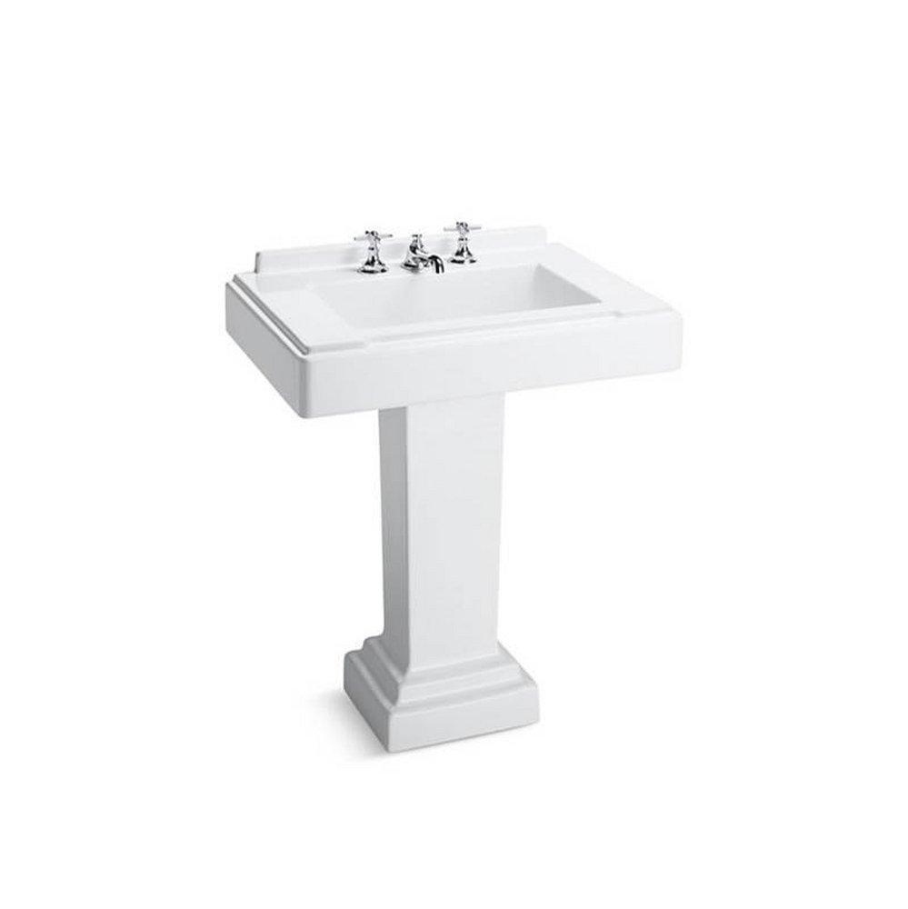 Kallista Stucco White Pedestal Bathroom Sink 