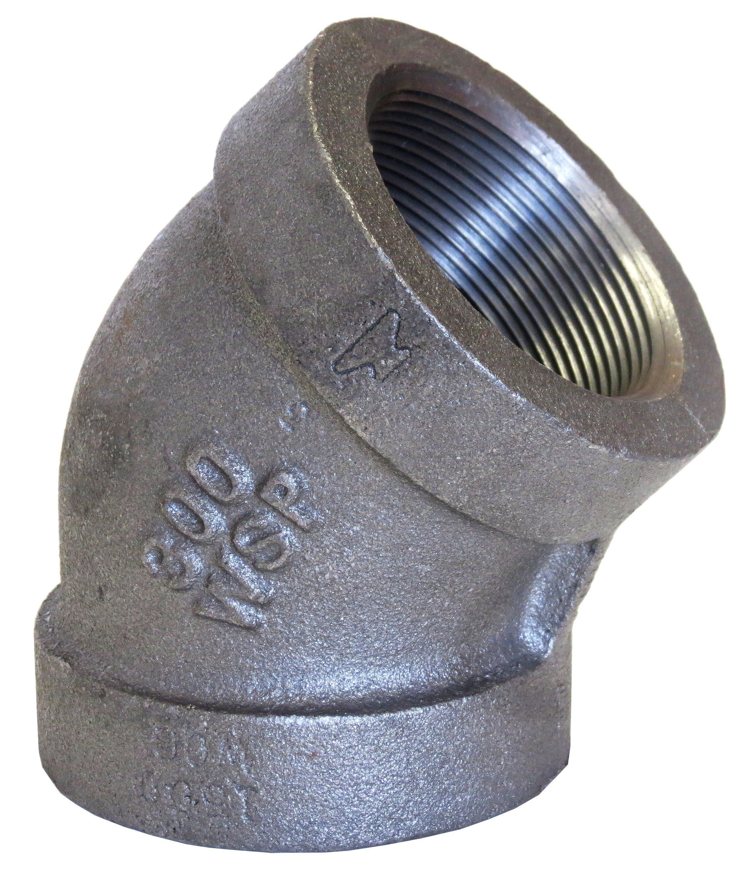 3/8 Galvanized Malleable Iron 300 # 45 Elbow 