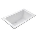Kallista Stucco White 69 x 37 in. Soaker Drop-In Bathtub with Rear Drain 