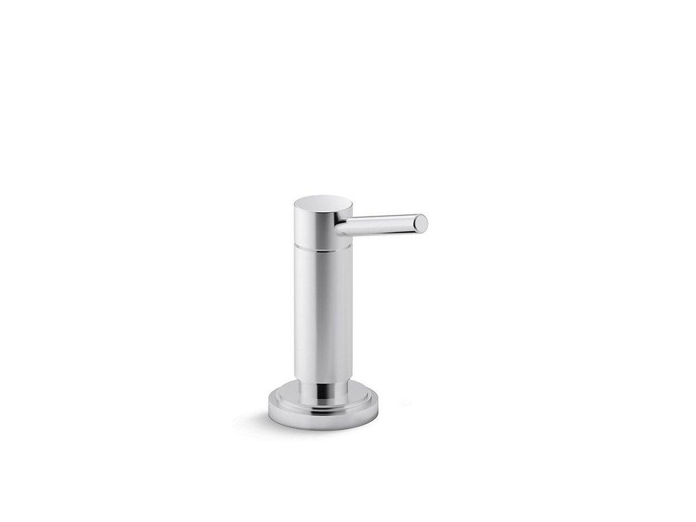Kallista Nickel Silver Deckmount Soap and Lotion Dispenser 