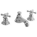 Deckmount Widespread Bathroom Sink Faucet with Double Cross Handle in Bronze