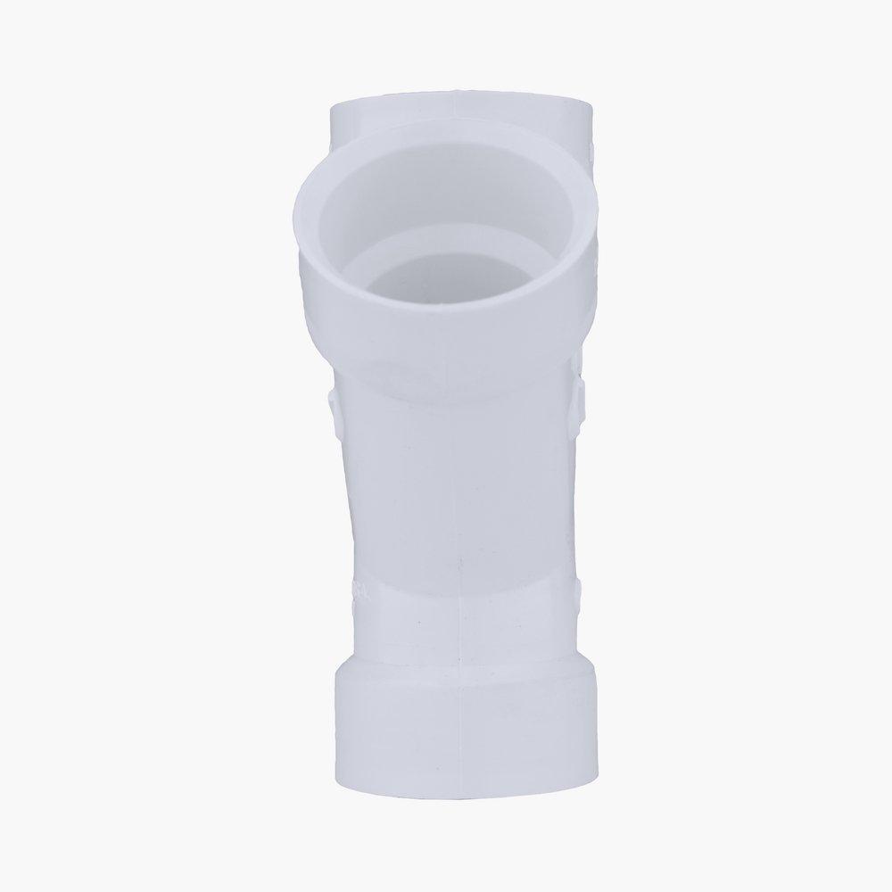 White PVC DWV Wye 