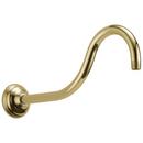 Shower Arm and Flange in Brilliance Brass