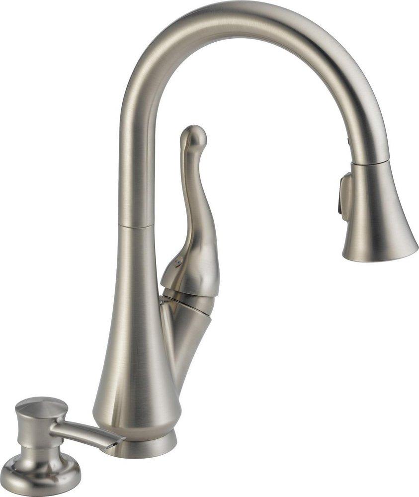 Delta Faucet Stainless Single Handle Pull Down Kitchen Faucet 