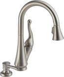 Single Handle Pull Down Kitchen Faucet in Stainless
