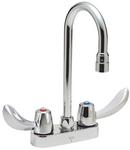 Delta Faucet Chrome Two Handle Wristblade Deck Mount Service Faucet 