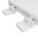 Jones Stephens White Elongated Closed Front with Cover Toilet 