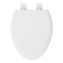 Jones Stephens White Elongated Closed Front with Cover Toilet 