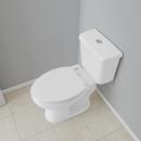 Jones Stephens White Elongated Closed Front with Cover Toilet 