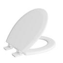 Jones Stephens White Round Closed Front with Cover Toilet Seat 