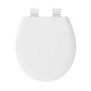 Jones Stephens White Round Closed Front with Cover Toilet Seat 