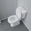 Jones Stephens White Round Closed Front with Cover Toilet Seat 
