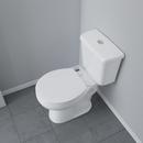Jones Stephens White Round Closed Front with Cover Toilet Seat 