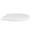Jones Stephens White Round Closed Front with Cover Toilet Seat 