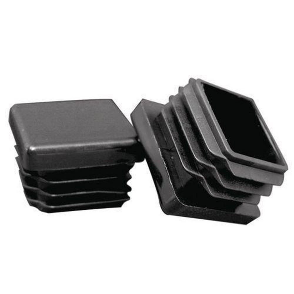 Black Black Square Ribbed Tube Insert (8-14 Gauge) 