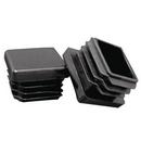 Black Black Square Ribbed Tube Insert (8-14 Gauge) 