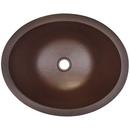 Linkasink Dark Bronze 17-1/2 X 14 OVAL Lavatory Dark Antique Brass 