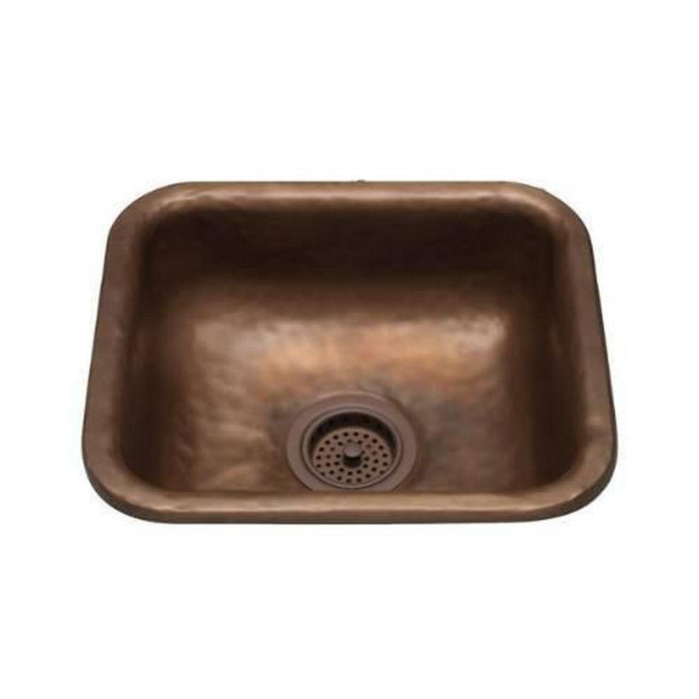 B & B Sales Bronze Drop-In and Undermount Rectangular Bar Sink 