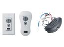 Combo Switch Housing Receiver, Wall and Handheld Transmitter with Reverse and Downlight Control in Almond and White