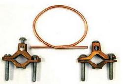 1/2 - 1 in. Barn Red Ground Clamp Kit with 24-Wire