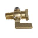 Jones Stephens Satin Brass FNPT x MNPT Air Cock 