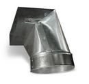 6 x 12 x 8 in. 90 Degree Boot Galvanized Steel 30 ga