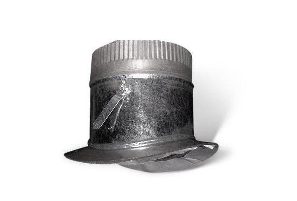 Galvanized Steel Saddle in Round Duct 