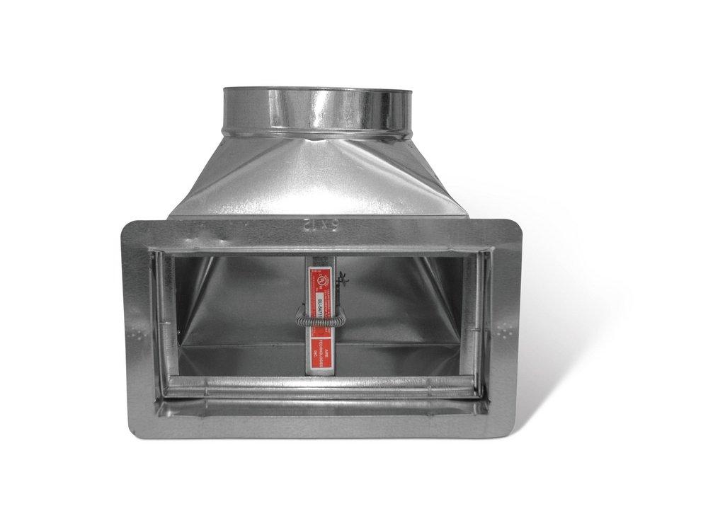 2-1/4 x 10 x 5 in. 90 Degree Boot Galvanized Steel 30 ga 