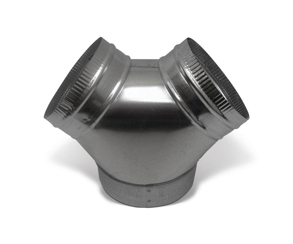 10 x 10 in. Galvanized Steel Duct Wye Branch 