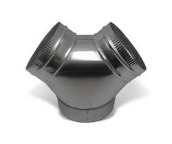 12 x 10 x 10 in. Galvanized Steel Duct Wye Branch