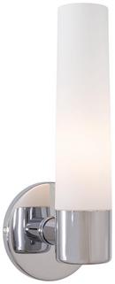 1-Light Incandescent Wall Sconce in Polished Chrome