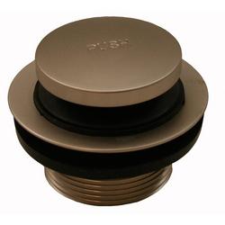 Brass Toe-Tap Drain in Brushed Nickel